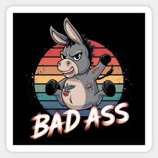 bad ass donkey Sticker